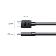 Ugreen Cáp HDMI 2.1 Ugreen 45431 HD175 dài 1.5M Hỗ Trợ 8K@60Hz, 4K@240Hz