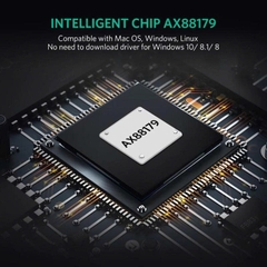 Ugreen Cáp chuyển USB Type C sang mạng Lan, RJ 45 Ugreen 50307 tốc độ 1Gb/1000Mb vỏ nhựa màu đen