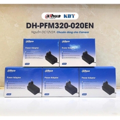 Nguồn 12V-2A Dahua DH-PFM320-020EN, Nguồn 12V2A chuyên dụng camera, Adapter Camera CCTVA