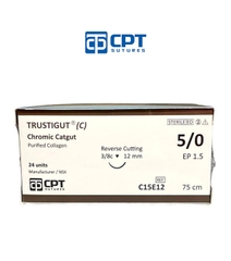 Chỉ phẫu thuật CPT TRUSTIGUT Chromic Catgut 5/0 C15E12