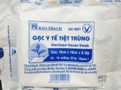 Gạc y tế tiệt trùng Bảo Thạch 10 cm x 10 cm x 8 lớp