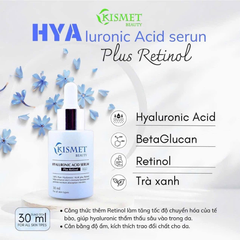 Serum HA Kismet Hyaluronic acid Sodium – Siêu dưỡng ẩm phục hồi da