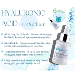 Serum HA Kismet Hyaluronic acid Sodium – Siêu dưỡng ẩm phục hồi da