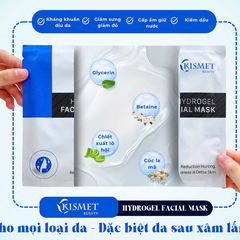 Mặt nạ Kismet Hydrogel Facial Mask - Giảm sưng đỏ, dịu da - Hộp 5 miếng