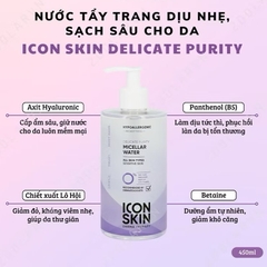Nước Tẩy Trang ICONSKIN Delicate Purity Micellar Water – Làm Sạch Dịu Nhẹ Cho Da Nhạy Cảm