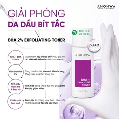 Toner BHA Exfoliating 2% Ahohwa 80ml