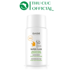 Kem chống nắng Babe Super Fluid Mattifying SPF 50 50ml - Cho da dầu