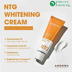 [Tặng mặt nạ] Kem dưỡng trắng da Ahohwa Whitening NTG Cream 50g