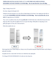 Bột rửa mặt và tẩy da chết Desembre Enzyme Powder Cleanser 80g