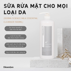 Sữa Rửa Mặt Désembre Derma Science Milk Essencial Cleanser