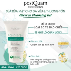 Sữa rửa mặt PostQuam Glycerin Cleansing Gel 150ml cho da dầu mụn