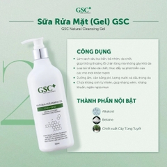 Sữa rửa mặt dạng gel GSC+