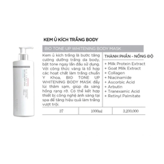 Kem ủ trắng toàn thân Usolab Bio Tone Up Whitening Body Mask 