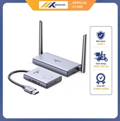 Bộ phát nhận tín hiệu HDMI+VGA không dây 50m 1080p@60hz sóng 5Ghz Ugreen 50633A cao cấp (vỏ nhôm)