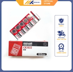 Pin CMOS Maxell CR2032 Lithium 3V ( 1 vỉ 5 viên)-CR2032 Lithium Battery 3V