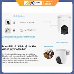 Camera Ngoài Trời Ezviz CS-H8C 4G - kết nối kép: SIM 4G hoặc mạng dây RJ45