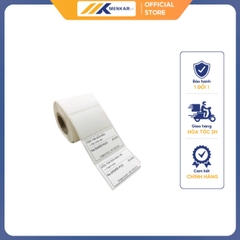 Giấy in tem Kích thước 50*30mm, 1 cuộn in được ~ 910 tem