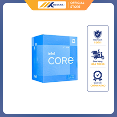 Bộ xử lý Intel® Core™ i3-12100 Box Hãng 3.3GHz Turbo up to 4.3GHz, 4 nhân 8 luồng, 12MB Cache, 58W, SK1700