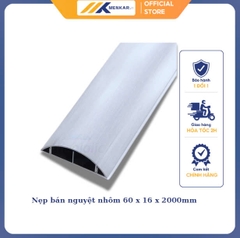 Nẹp bán nguyệt nhôm 60 x 16 x 2000mm