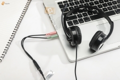 Tai nghe Rapoo Gaming H120 - Chụp đầu, có cần, USB, black