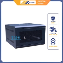 Tủ Mạng 6U Treo Tường D600, Cửa Lưới, Màu Đen – TMC Rack 19