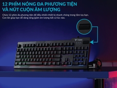 Rapoo V50S – Bàn Phím Giả Cơ Gaming Backlit