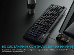 Rapoo V50S – Bàn Phím Giả Cơ Gaming Backlit