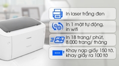 Máy in Đơn năng Laser Canon LBP6030W Hãng, In Wifi, 1 mặt