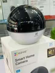 Camera wifi Ezviz E6 3K 5MP, Chống ngược sáng 80db, AI phát hiện người vật, vẫy tay gọi điện
