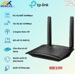 Thiết bị phát Wifi di động Tp-link MR100 4G LTE Chuẩn N Tốc Độ 300 Mbps