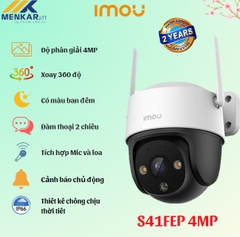 Camera IMOU IPC-S41FEP (Quay quét 4MP, ngoài trời, đàm thoại 2 chiều, báo động)