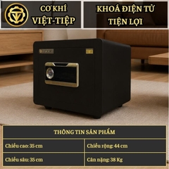 KÉT VIỆT TIỆP B38E_KHOÁ ĐIỆN TỬ CẢM ỨNG_38Kg_BO GÓC KHÔNG BẢN LỀ