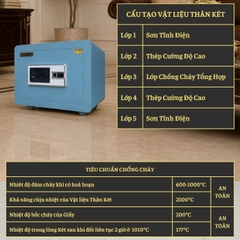 KÉT VIỆT TIỆP B38EVT_VÂN TAY + ĐIỆN TỬ_38Kg_BO GÓC KHÔNG BẢN LỀ
