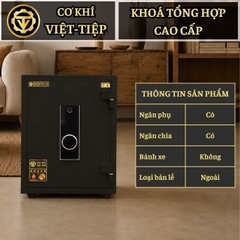 KÉT VIỆT TIỆP K65-KD_VÂN TAY + ĐIỆN TỬ_60Kg_KHÔNG CHÌA KHÓA
