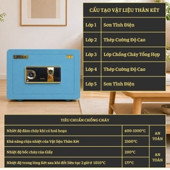 KÉT VIỆT TIỆP B38VT_KHOÁ VÂN TAY_38Kg_BO GÓC KHÔNG BẢN LỀ