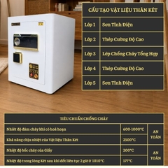KÉT VIỆT TIỆP B50E_KHOÁ ĐIỆN TỬ CẢM ỨNG_45Kg_BO GÓC KHÔNG BẢN LỀ