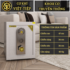 KÉT VIỆT TIỆP K47C_KHOÁ CƠ_40Kg