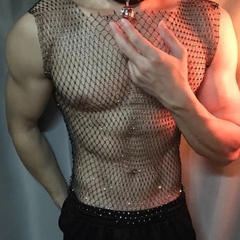 Áo Lưới Đính Đá Freesize