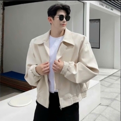 Áo Khoác Vải Miro _ Form Crop Hack Dáng