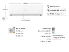 Máy Lạnh Casper Inverter 1 HP QC-09IS36 (Model 2024)