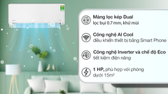 Comfee CFS-10VDGF - Máy lạnh Inverter 1.0HP model 2024