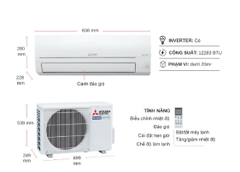 Mitsu Electric MSY/MUY-JW35VF - Inverter, 1.5HP (12.000BTU)