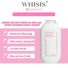 Dưỡng thể kích trắng da Men Gạo Whisis Whitening Body Lotion