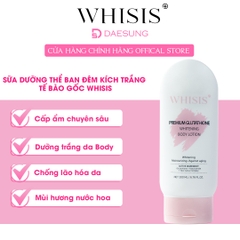 Sữa Dưỡng Thể Ban Đêm Kích Trắng Tế Bào Gốc Whisis Premium Glutathione Whitening Body Lotion 200ml