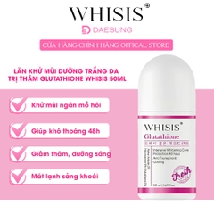 Lăn khử mùi dưỡng trắng da trị thâm Whisis Glutathione 50ml