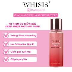 Body Mist Xịt thơm cơ thể Whisis Sweet Amber Body Mist 150ml - Hương thơm nhẹ nhàng lôi cuốn (màu Hồng)