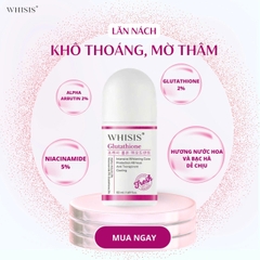 Lăn khử mùi dưỡng trắng da trị thâm Whisis Glutathione 50ml