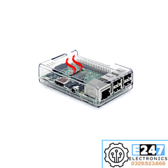 COMBO VỎ NHỰA TRONG SUỐT CHO RASPBERRY PI 3 MOULE B/B+