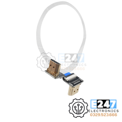 Dây chuyển đổi HDMI to HDMI 2 đầu đực cong 90 độ dài 25 cm