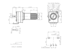 Triết áp RV09 đứng 500K